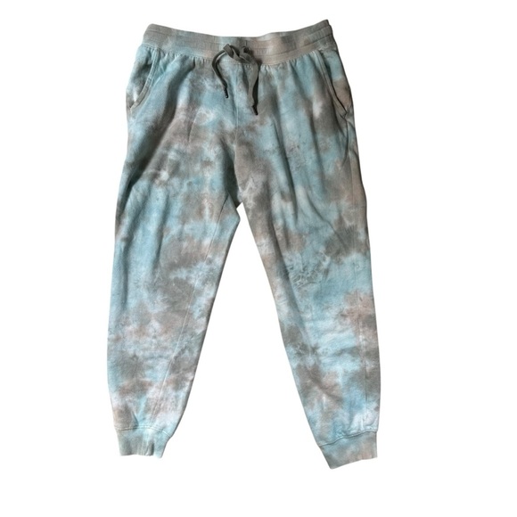 Old Navy 2 Piece Tie Dye Set Crewneck Sweatshirt (M) Joggers (L) Brown Blue M/L - Picture 5 of 9